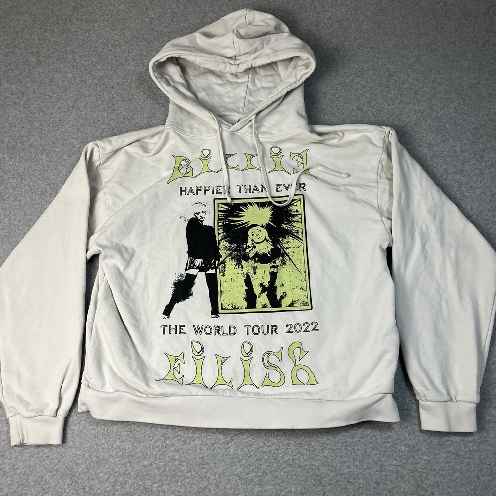 Billie Eilish Hoodie Size Womens Medium 2022 Happier Than Ever Tour Pullover